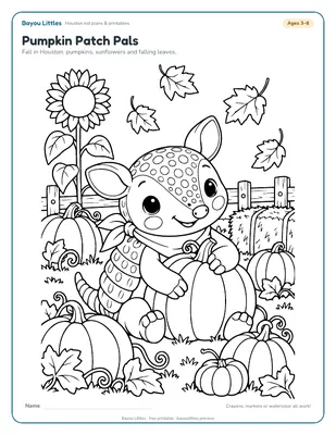 Preview of the Fall & Halloween coloring pack printable